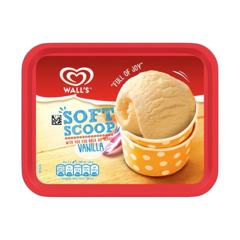 Walls Soft Scoop Vanilla 1.8Ltr