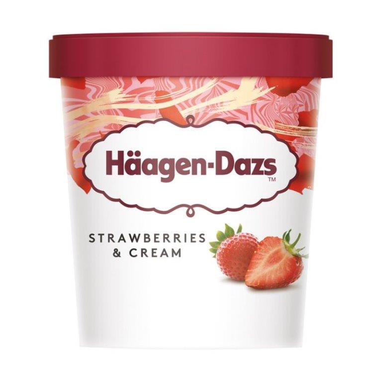 Haagen Dazs Strawberries & Cream 460ml