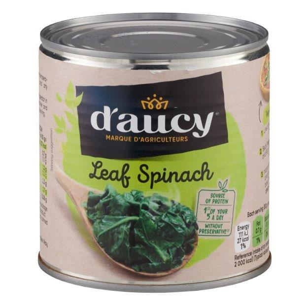 D'Aucy Spinach Leaf 380g