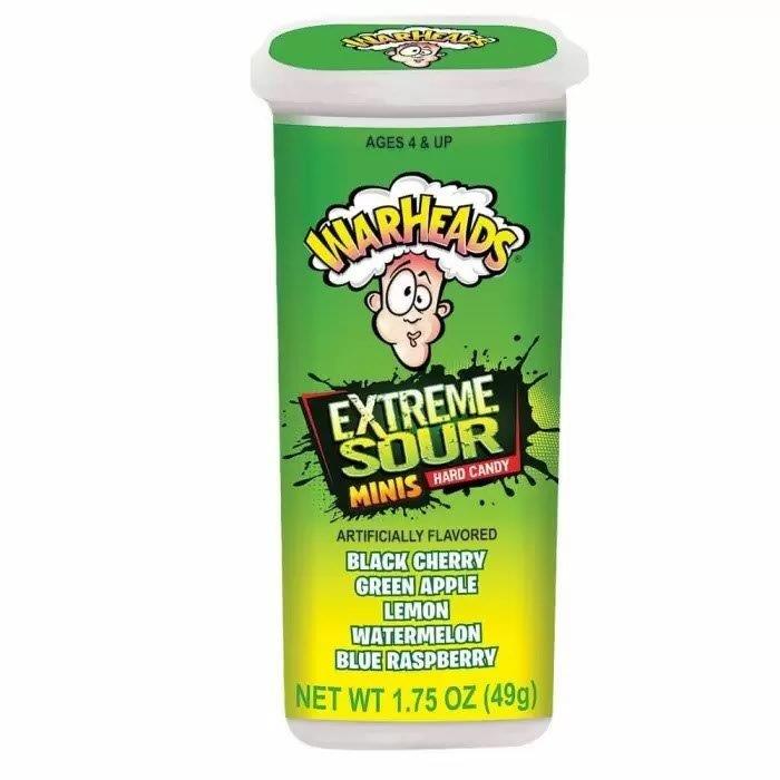 Warheads Mini Extreme Sour Hard Candy 49g