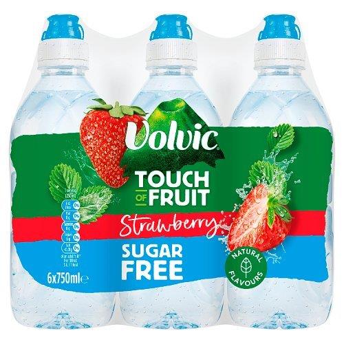Volvic Touch Of Fruit Sugar Free Strawberry 750ml