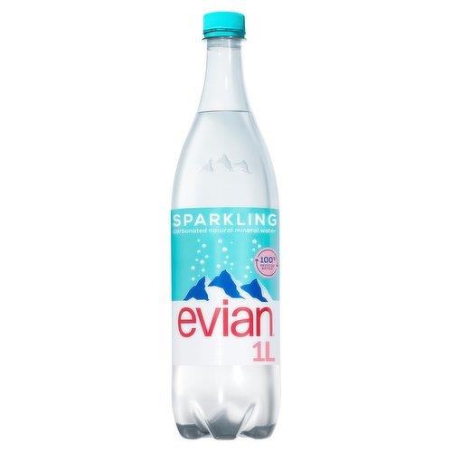 Evian Sparkling PET 1ltr