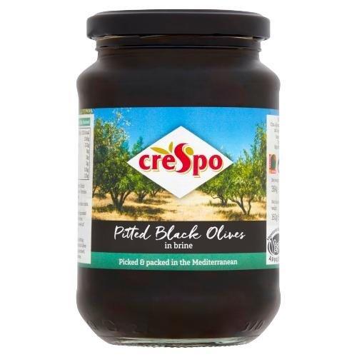 Crespo Pitted Black Olives in Brine 354g