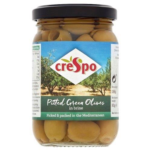 Crespo Pitted Green Olives 198g