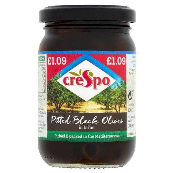 Crespo Pitted Black Olives PM 1.09 198g