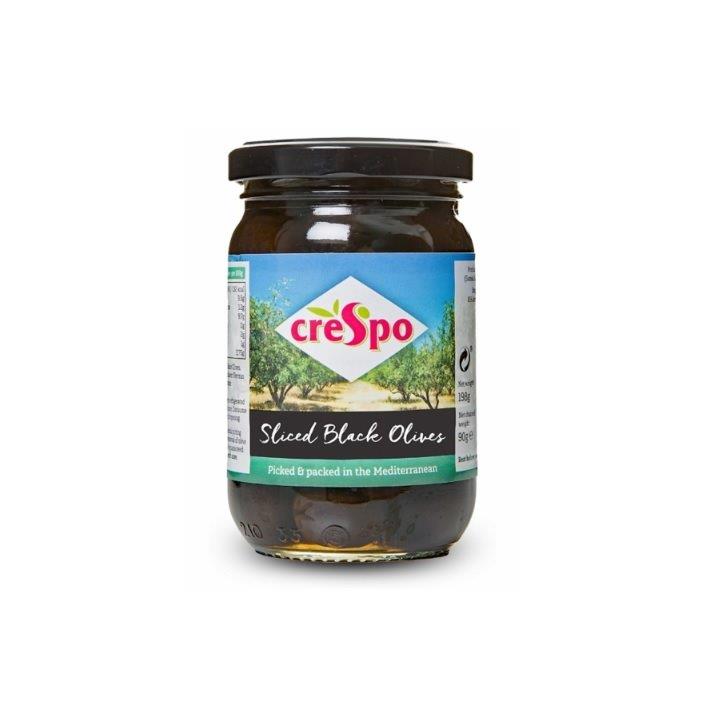 Crespo Slices Black Olives 198g
