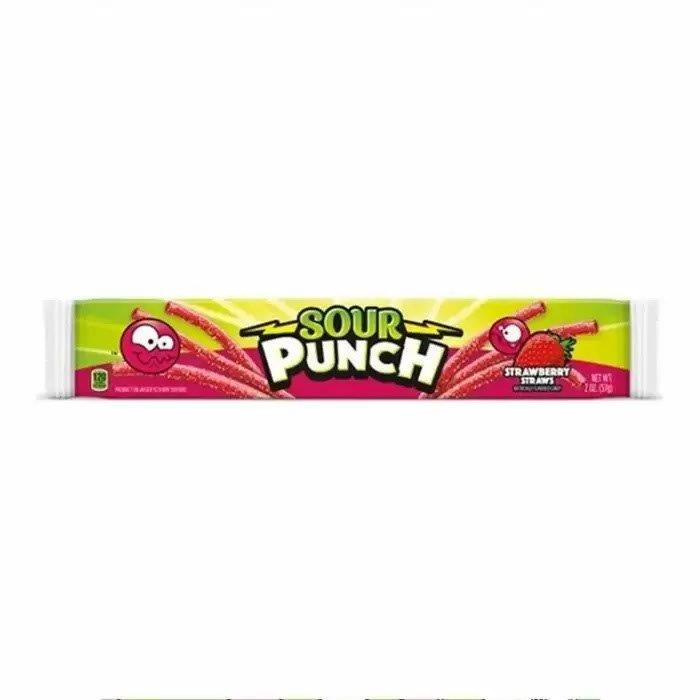 Sour Punch Strawberry Straws 57g