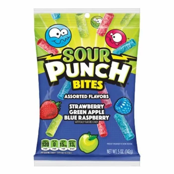 Sour Punch Mini Bites Assorted Bag 142g
