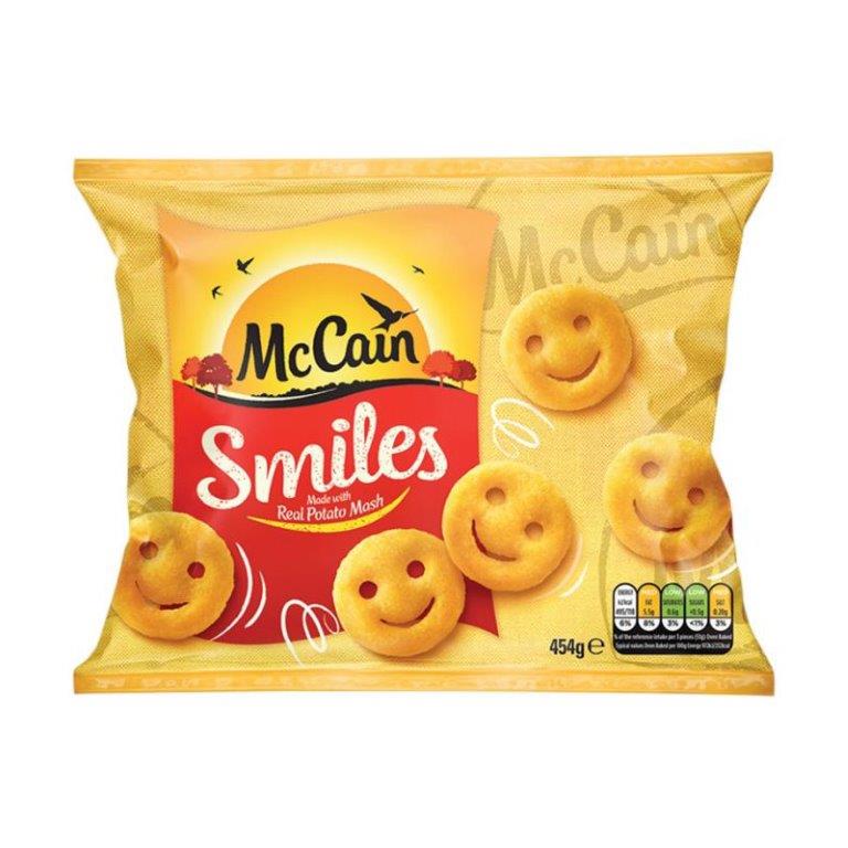 McCain Potato Smiles 454g