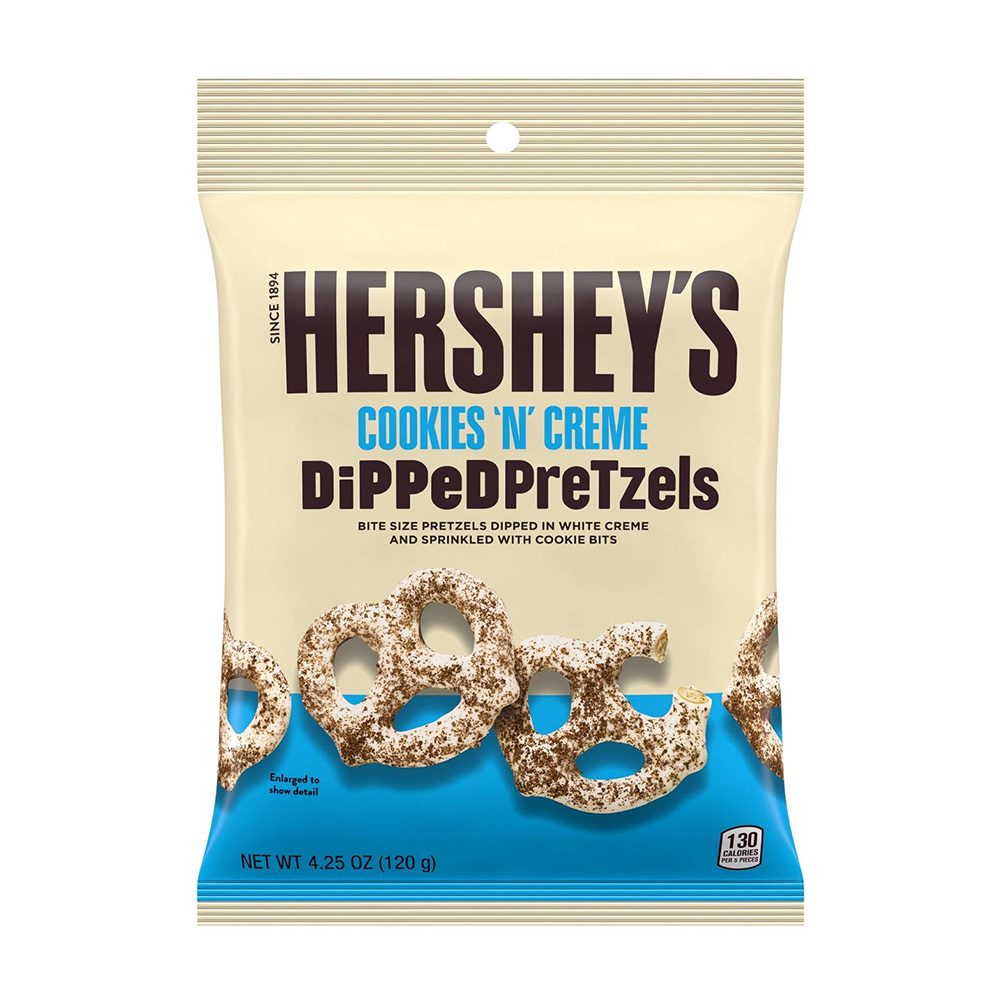 Hersheys Dipped Pretzels Cookies 'n' Creme 120g