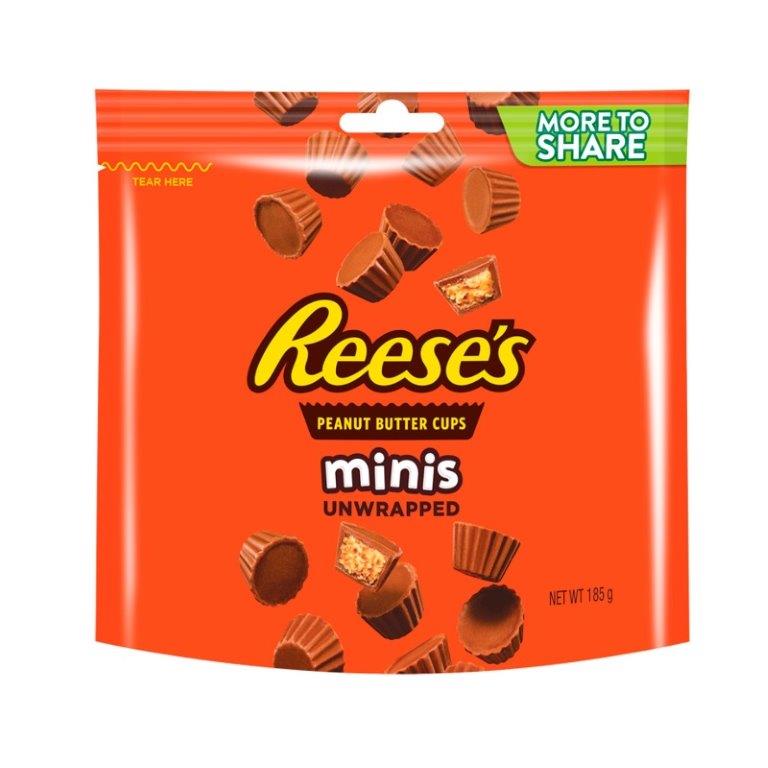Reeses Minis Peanut Butter Cups More to Share Pouch 185g
