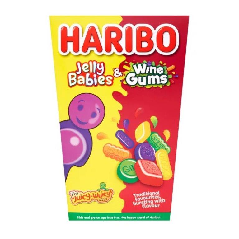 Haribo Jelly Babies & Wine Gums Giant Gift Box 800g