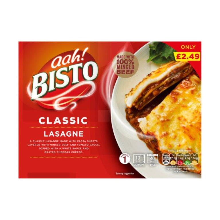 Bisto Beef Lasagne 375g PM £2.49