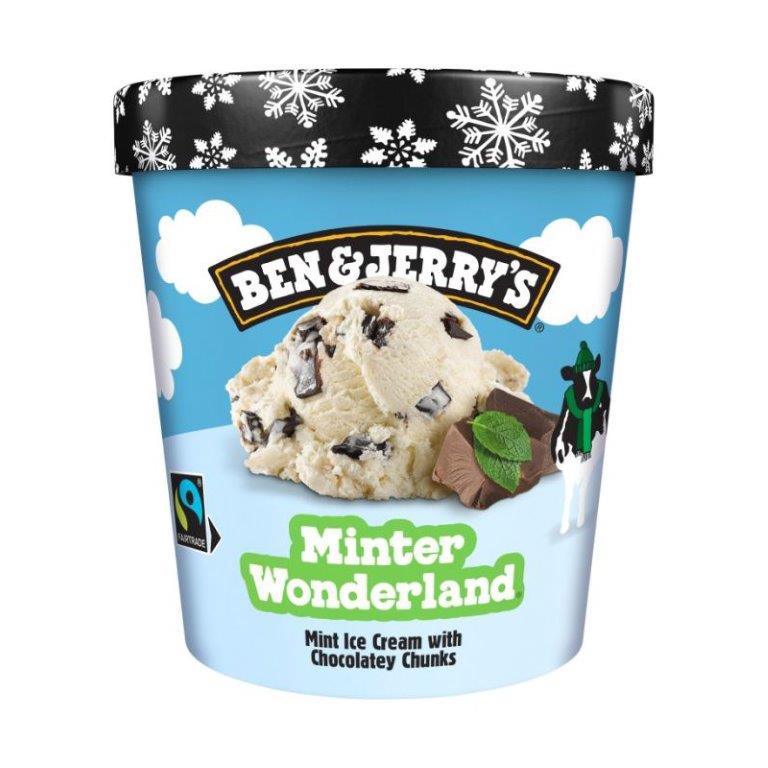 Ben & Jerrys Minter Wonderland Ice Cream 465ml