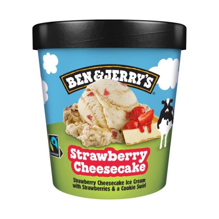 Ben & Jerrys Strawberry Cheesecake Ice Cream 465ml