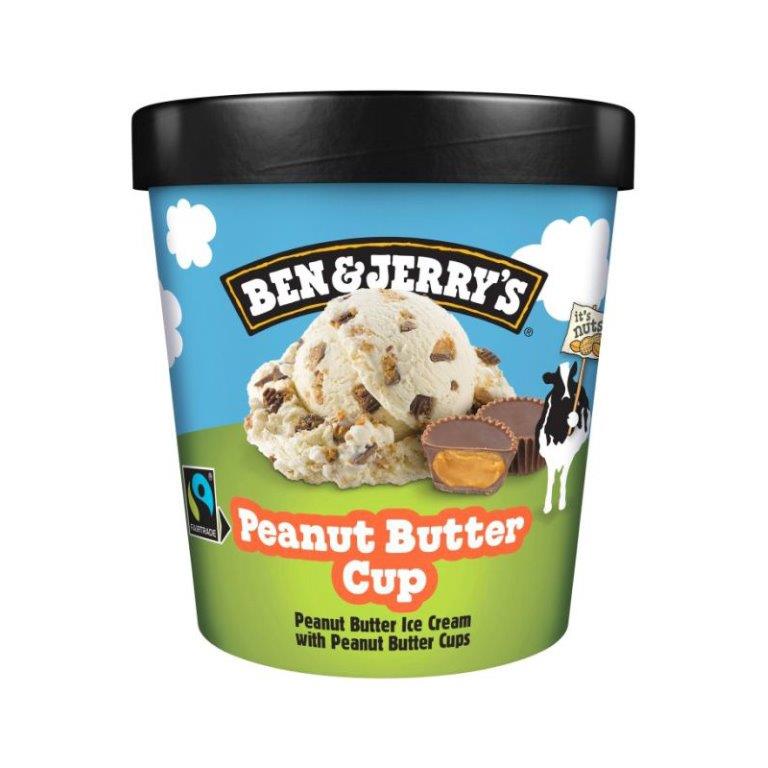 Ben & Jerrys Peanut Butter Cup Ice Cream 465ml