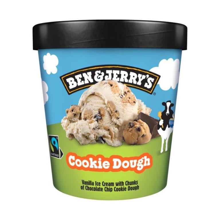 Ben & Jerrys Cookie Dough Ice Cream 465ml