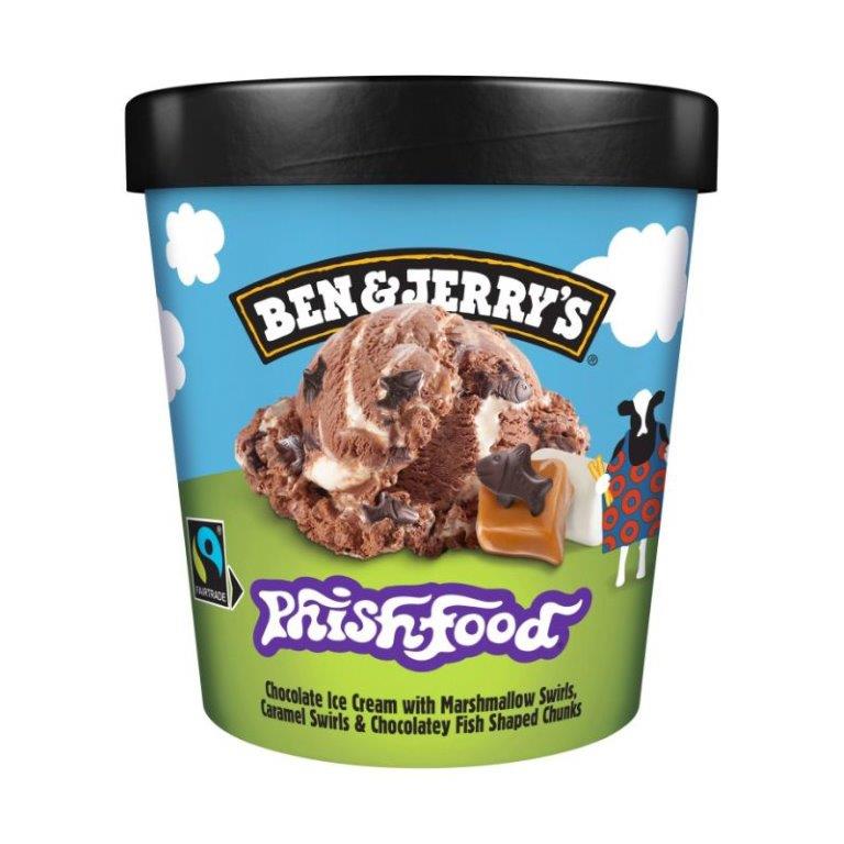 Ben & Jerrys Phish Food Ice Cream 465ml