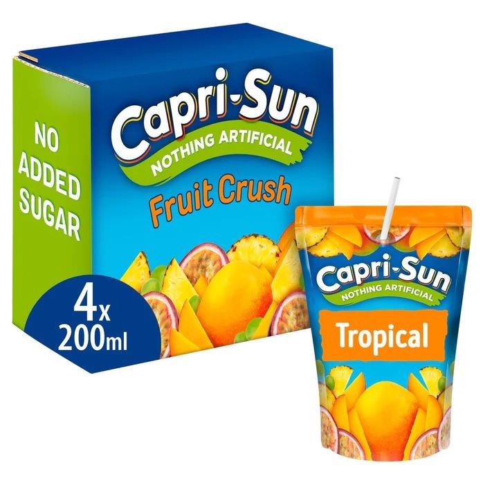 Capri-Sun 4pk Tropical 200ml (4 x 200ml)