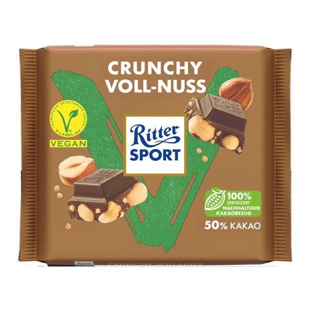 Ritter Sport Vegan Crunchy Whole Hazelnut 100g NEW