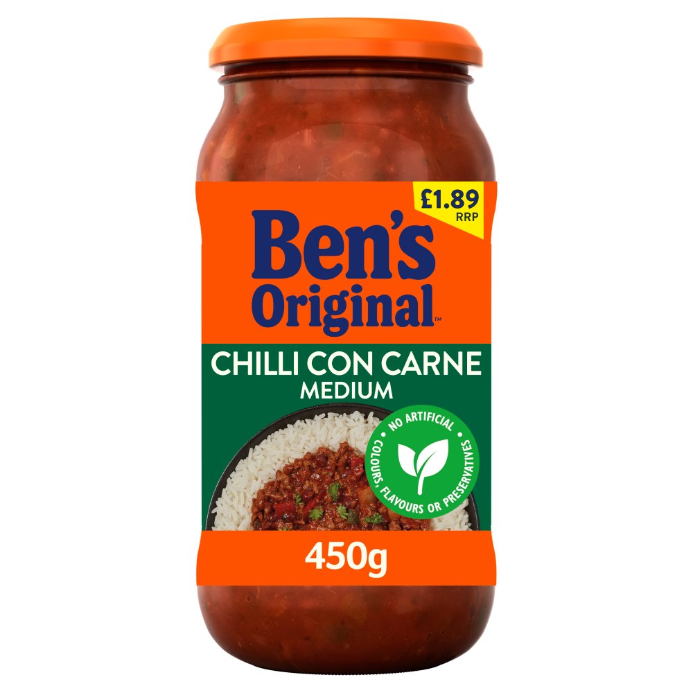 Bens Original Chilli Medium Sauce PM £1.89 450g
