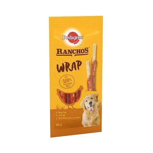 Pedigree Ranchos Wrap Dog Treats & Chicken 40g