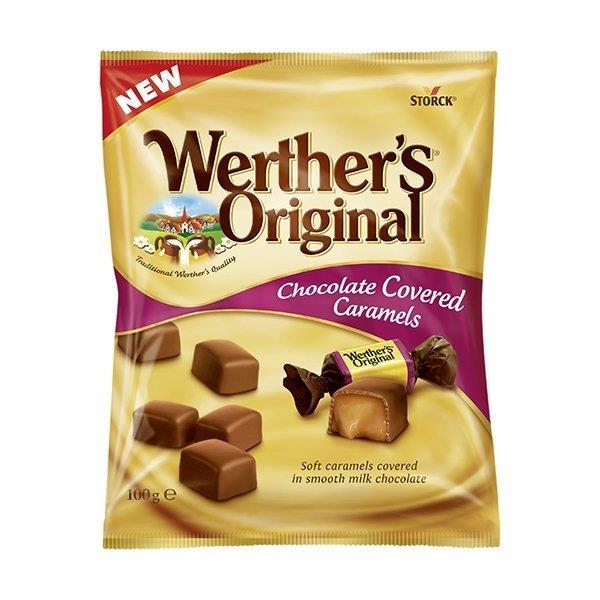 Werthers Chocolate Covered Caramels 100g NEW