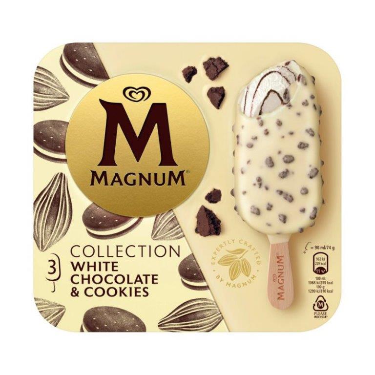 Magnum White Chocolate & Cookie 3pk