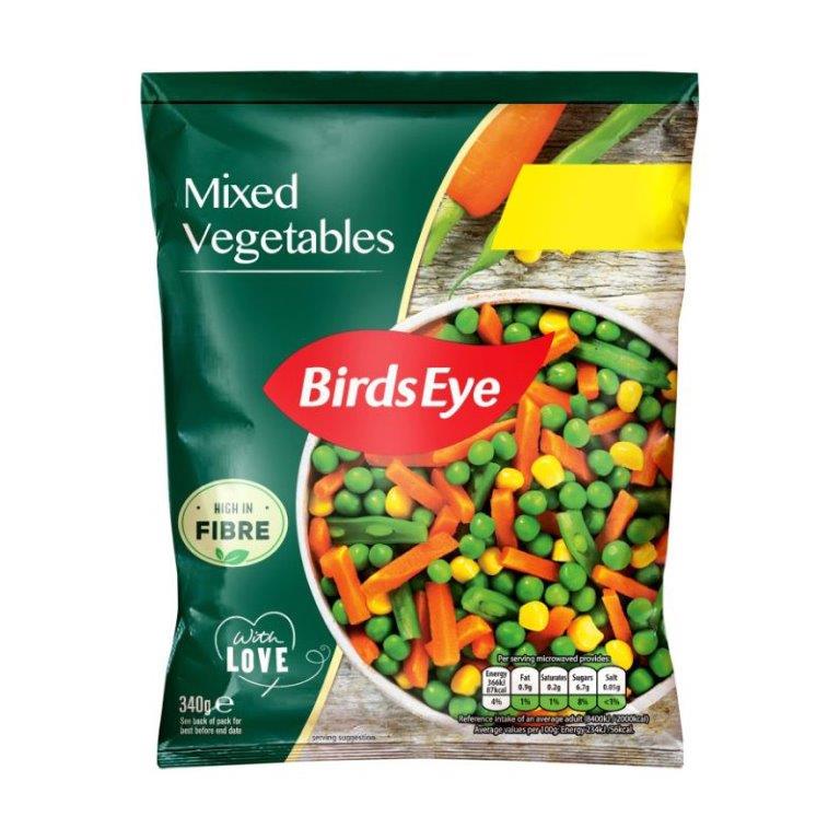 Birds Eye Mixed Vegetables 340g PM £1.39