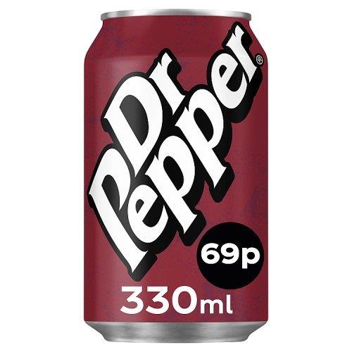 Dr Pepper 330ml PM 69p
