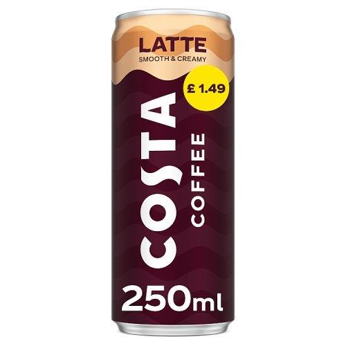 Costa Coffee Latte PM £1.49 250ml NEW