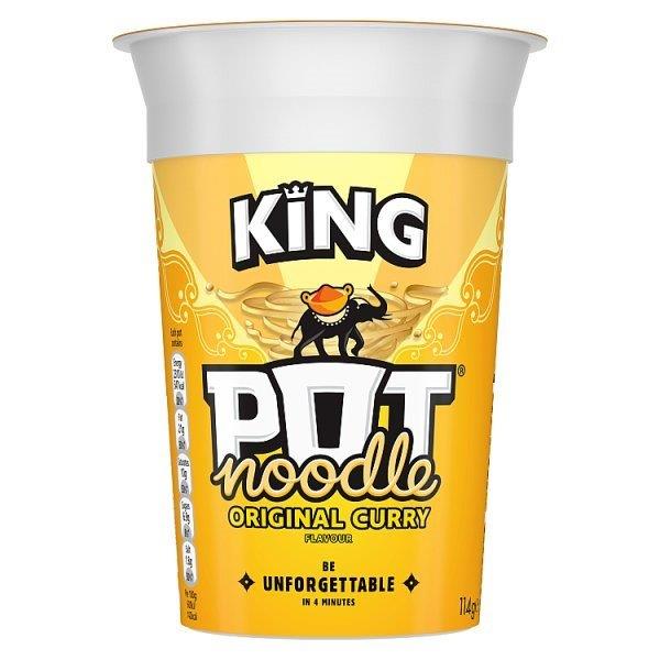 King Pot Noodle Original Curry 114g