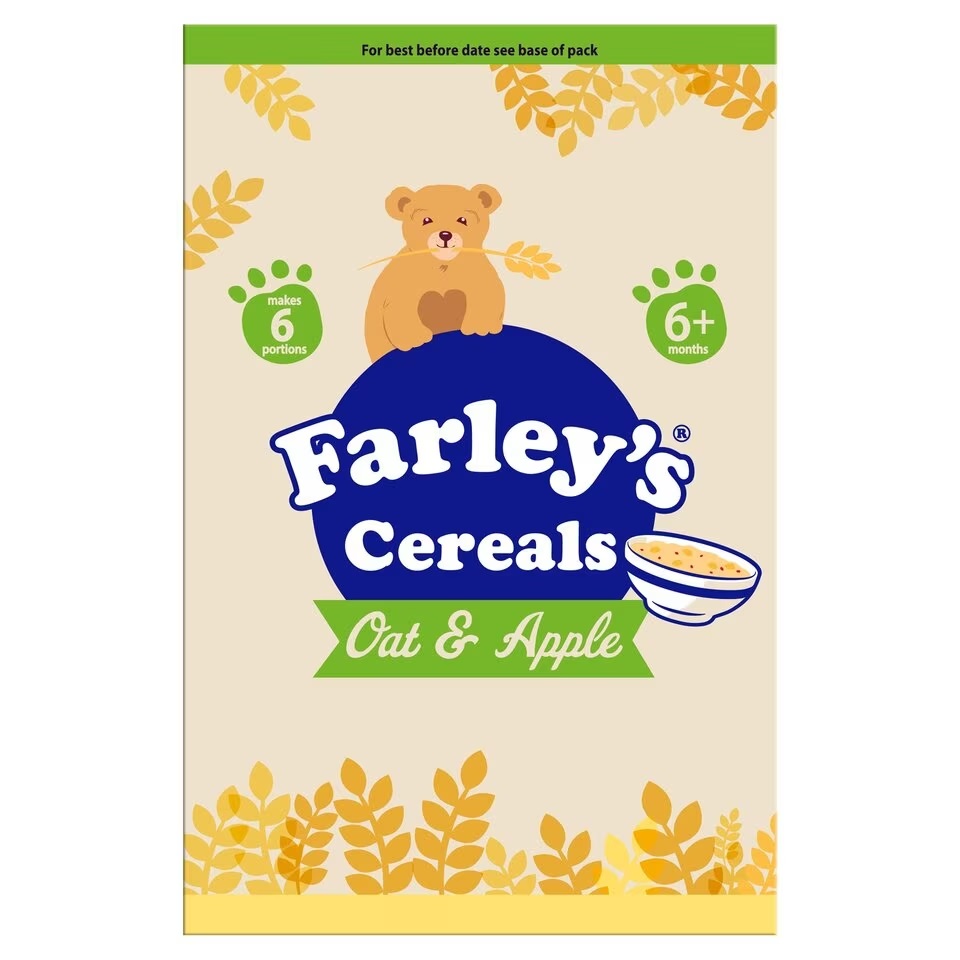 Farleys Cereals Oat & Apple Porridge 6M+125g