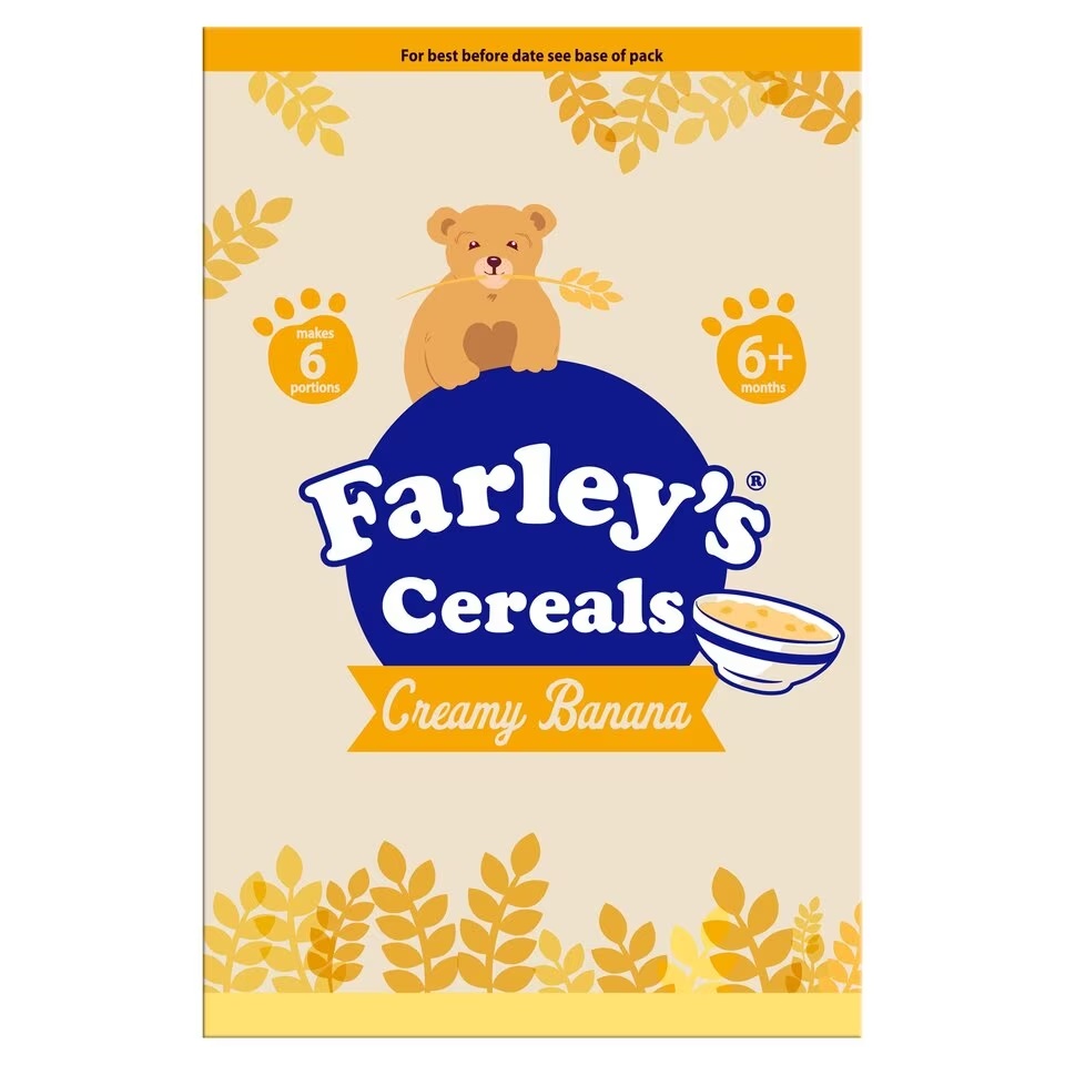 Farleys Cereals Creamy Banana Porridge 6M+125g