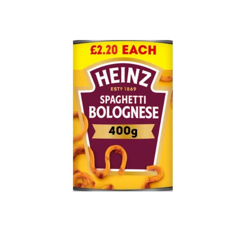 Heinz Spaghetti Bolognese PM £2.20 400g