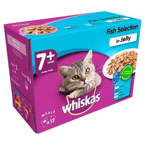 Whiskas Wet Cat Food Senior Mixed Fish Pouch 12pk (12 x 100g)