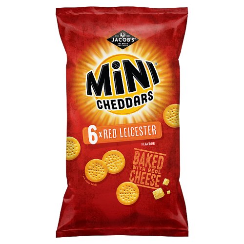 Jacobs Mini Cheddars Red Leicester 6pk (6 x 23g)