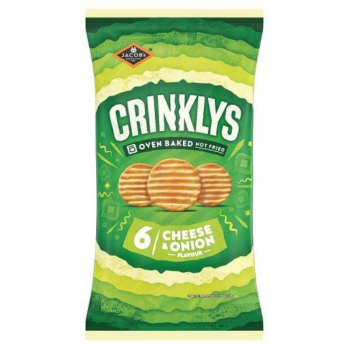 Jacobs Mini Cheddars Crinklys & Onion 6pk (6 x 23g)