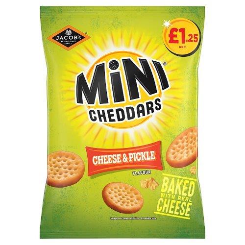 Jacobs Mini Cheddars Cheese & Pickle PM £1.25 90g