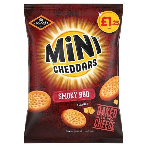 Jacobs Mini Cheddars Smokey BBQ PM £1.25 90g