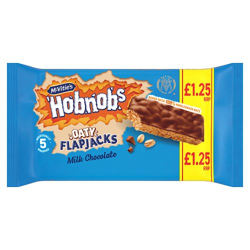 McVities Hobnobs Chocolate Flapjack PM £1.25 5pk