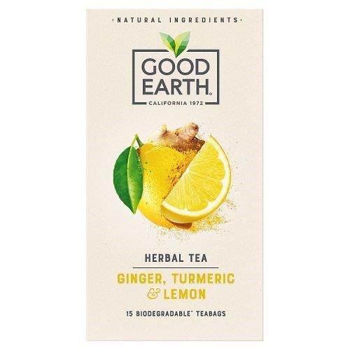 GOOD EARTH Turmeric Lemon Tea Bags (15 x 2.8g) 42g