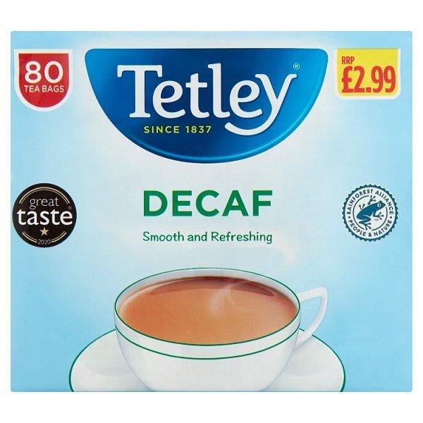 Tetley Tea Bags Decaf PMP 80s 250g