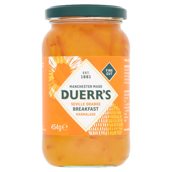 Duerrs Breakfast Fine Cut Seville Orange Marmalade 454g