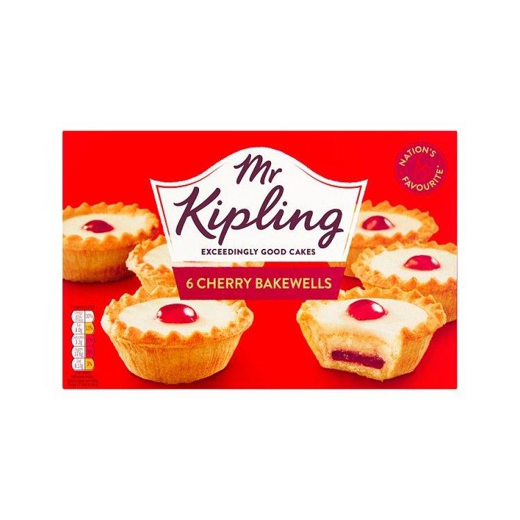 Mr Kipling Coronation Celebration Cherry Bakewells 6s