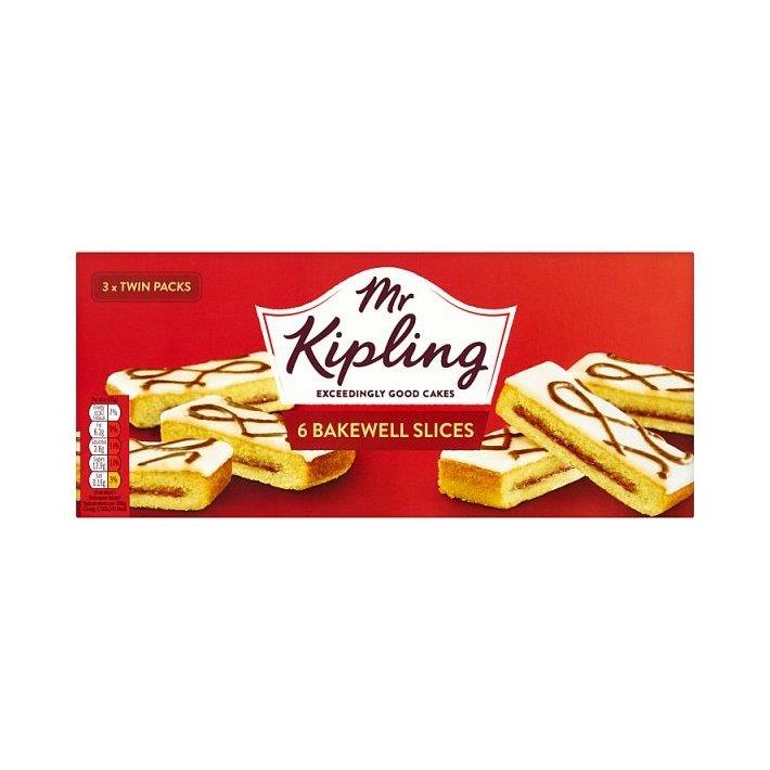 Mr Kipling Bakewell Cake Slices 6s 210g