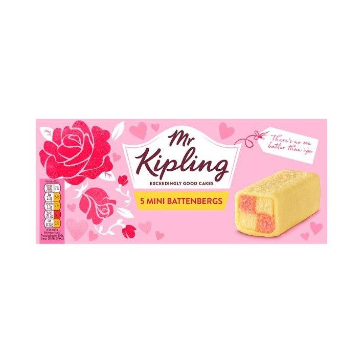 Mr Kipling Mini Battenberg Cakes 5s 160g