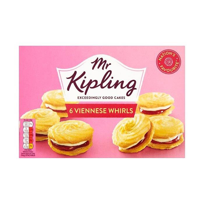 Mr Kipling Viennese Whirls Cakes 6s 168g