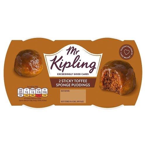Kipling Sticky Toffee Sponge Puddings 2pk (2 x 95g)