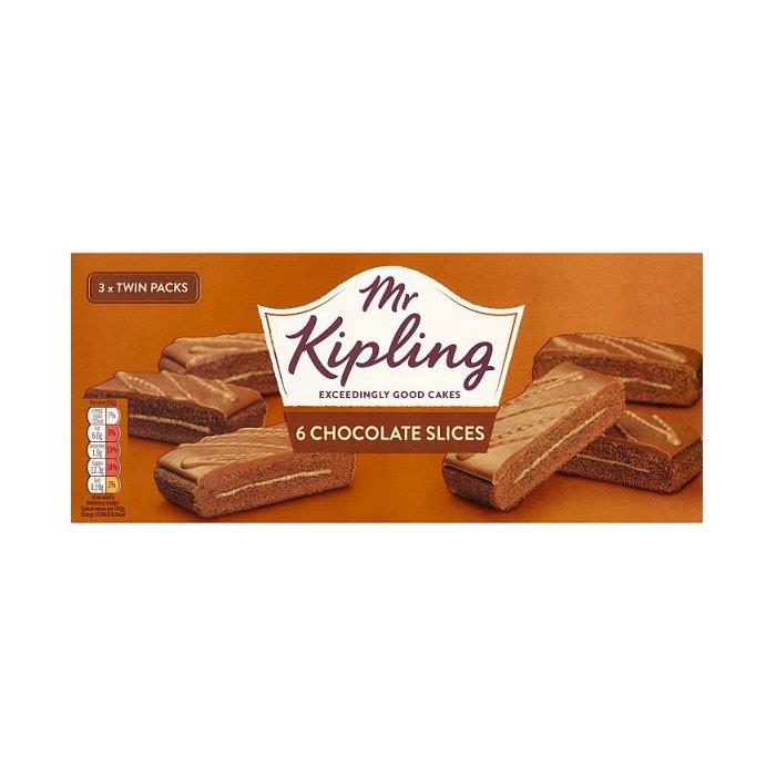 Mr Kipling Chocolate Slices 6s 192g
